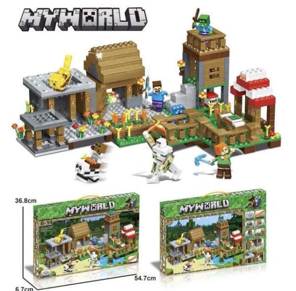 Building Blocks My World - Minecraft Set - 501 Pieces - Image 4
