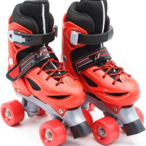 EASY Roller Skates Adjustable Size Double Row